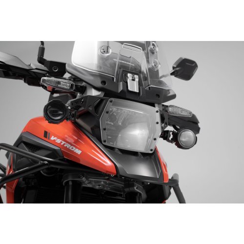 EVO dálkové světla + držáky černá. Suzuki V-Strom 1050 (19-).