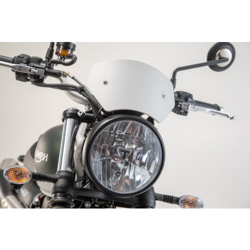 přední štítek stříbrný, Triumph Street Scrambler 900 (16-).