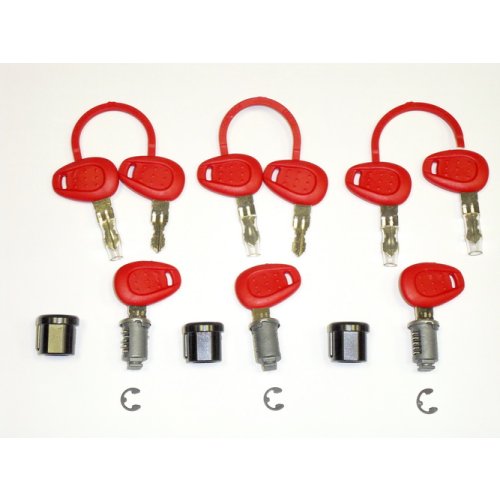 Z228 sada 3 zámků (lze i pro E 52 a V 46) s červenými klíči