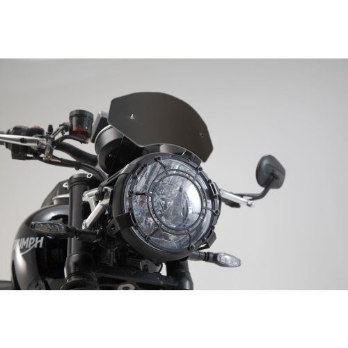 větrný štítek, černý Triumph Speed Twin 1200 (18-).