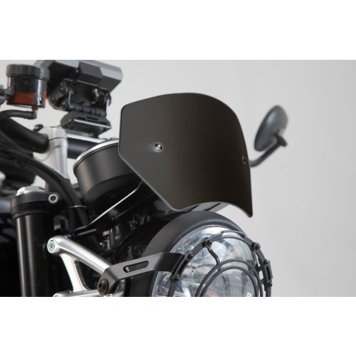 větrný štítek, černý Triumph Speed Twin 1200 (18-).