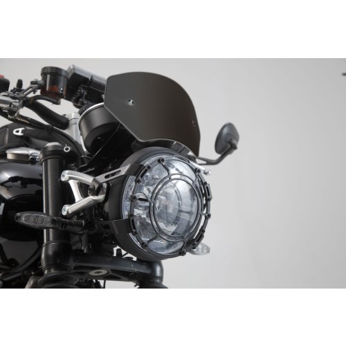 větrný štítek, černý Triumph Speed Twin 1200 (18-).