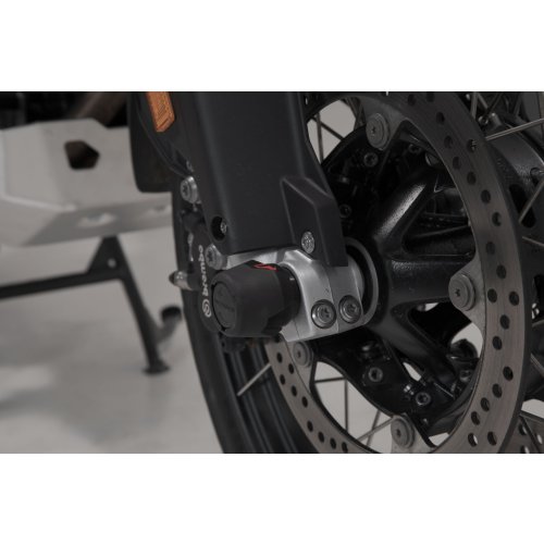 padací protektory na přední osu BMW F750GS, F850GS/Adv, F900R/XR.