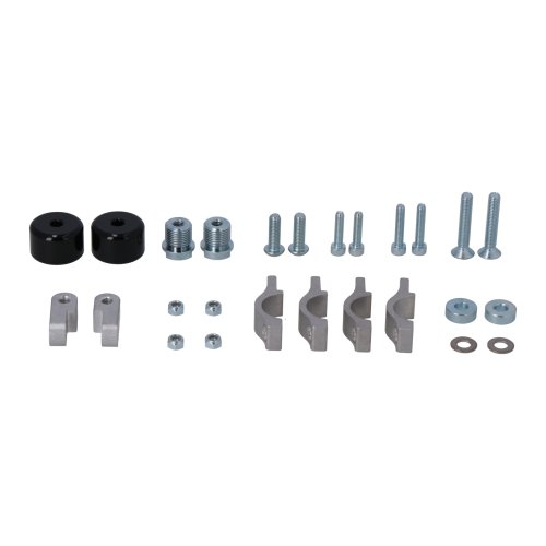 Handguard mounting kit Black. Moto Guzzi V85 TT / Travel (19-23).