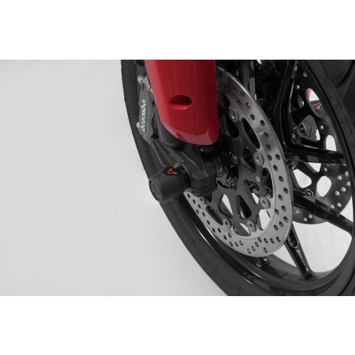 padací protektory na přední osu Black. Ducati Multistrada V4 (20-).
