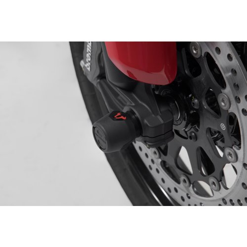 padací protektory na přední osu Black. Ducati Multistrada V4 (20-).