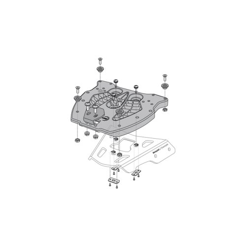 TRAX ADV top case system Black. BMW R 1200 GS (04-12).
