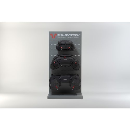 Sales display room with mounting Topic: PRO rear bags and accessories.