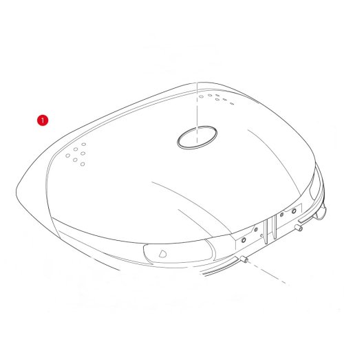 Z55CNM horní víko kufru E 55 Maxia, černé