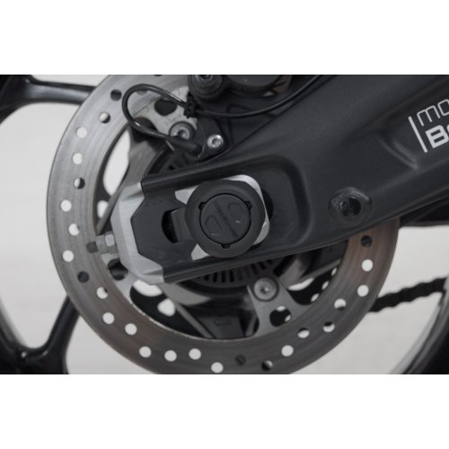 padací protektory na zadní osu Triumph Trident 660 / Tiger 660, X-Cape 650.