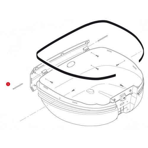 Z590R ocelový čep (osička) do pantu kufru GIVI, délka 64 mm, 2 ks