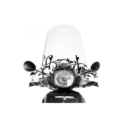 149ASP plexi čiré Aprilia Scarabeo 125-200 (07-11), vxš530x700 mm, s ochrannou rukou