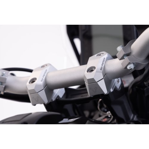 variabilní zvýšení řídítek o průměru 28mm, H 28, stříbrné