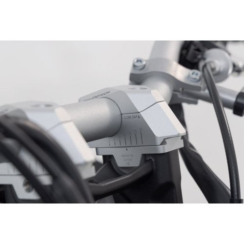 variabilní zvýšení řídítek o průměru 28mm, H 28, stříbrné