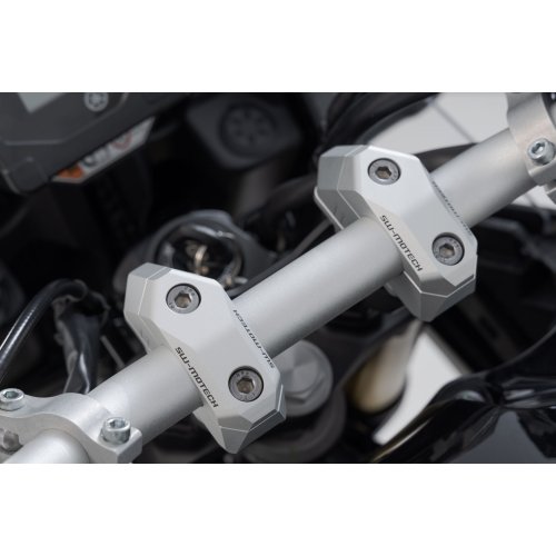 variabilní zvýšení řídítek o průměru 28mm, H 28, stříbrné