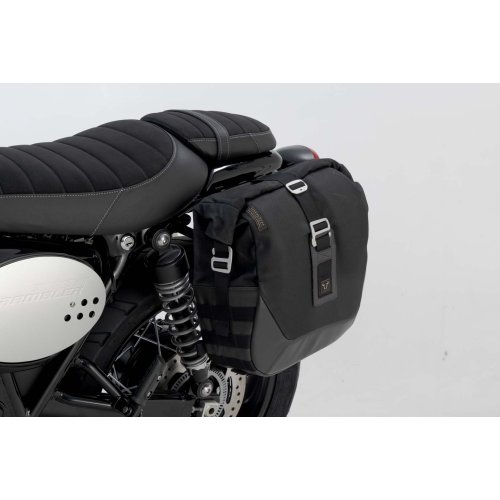 Legend Gear side bag system LC Black Edition Triumph Street Cup / Scrambler / Twin