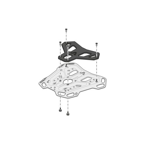 URBAN ABS top case system Black. BMW R 1250 GS / Adv (21-) with Rallye seat.