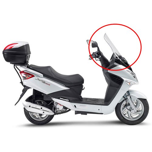D651ST plexi čiré SYM Joyride EVO 125-200 (09-22), vxš620x600 mm, vyšší o 155 mm