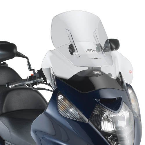 AF214B plexi čiré Honda Silver Wing 400 (06-09)/600 (01-09), stavitelné v rozsahu vxš450-570x590 mm