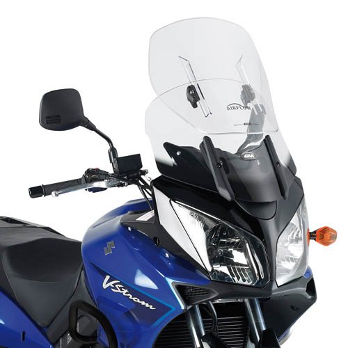 AF260 plexi čiré Suzuki DL 650/1000 (04-11), nastavitelné v rozsahu 530-650x440 mm,s montážní sadou