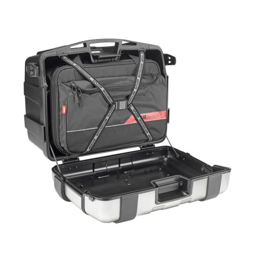 TRK46N kufr GIVI Trekker černý se stříbrným hliníkovým víkem (Monokey), objem 46 ltr.