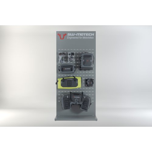 Sales display wall with mounting Theme: Waterproof and accessories. Part 1.