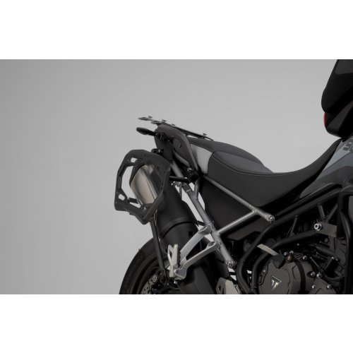 TRAX ADV aluminium case system Black. 45/37L. Triumph Tiger 900/GT/Rally/Pro.