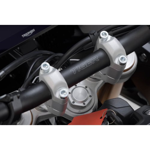 zvýšení řídítek H=30 mm. stříbrné Triumph Tiger 900 GT/Rally Pro.