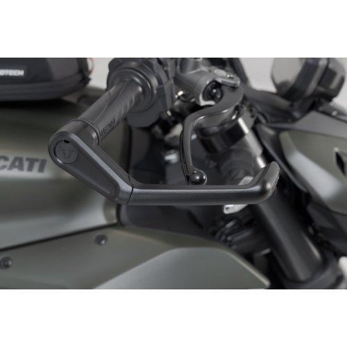 Lever guards Black. Ducati Streetfighter V2, Triumph Daytona.
