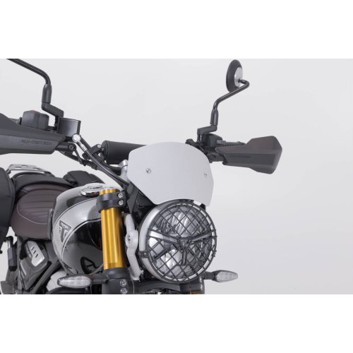 Windscreen Silver. Triumph Scrambler 400 X (23-).