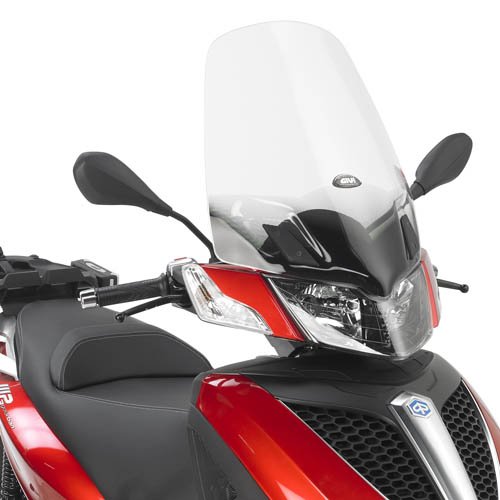 D5600ST plexi čiré Piaggio MP3 Yourban 125-300 (11-18), vxš570x445 mm,o 255 mm vyšší než originál