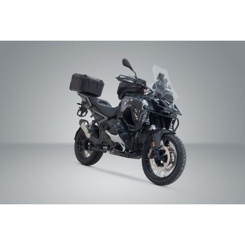 DUSC L top case system Black. 41 l. BMW R 1300 GS . BMW top case holder.