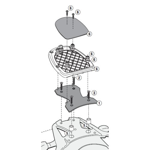 SR3101M special rack Suzuki DL 650 V-Strom L2-L6 (11-16) pro MONOLOCK