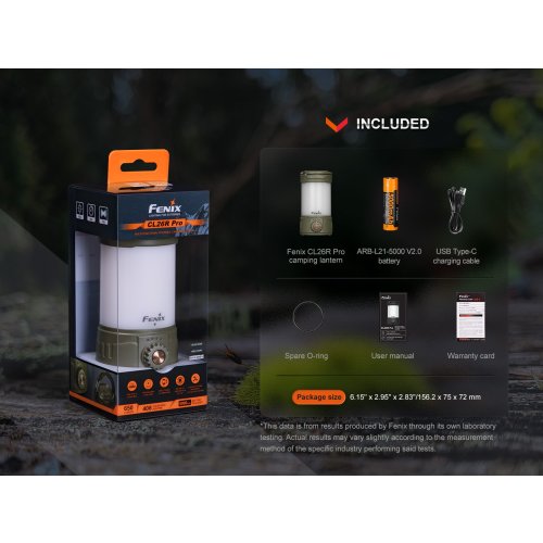 Nabíjecí lucerna Fenix CL26R PRO - šedá kamufláž