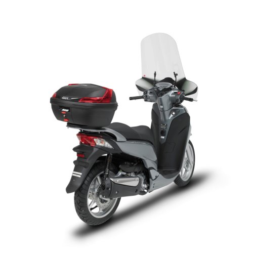 B47NTML Blade TECH kufr GIVI černý s čirou optikou (Monolock s vlastní plotnou), objem 47 ltr.