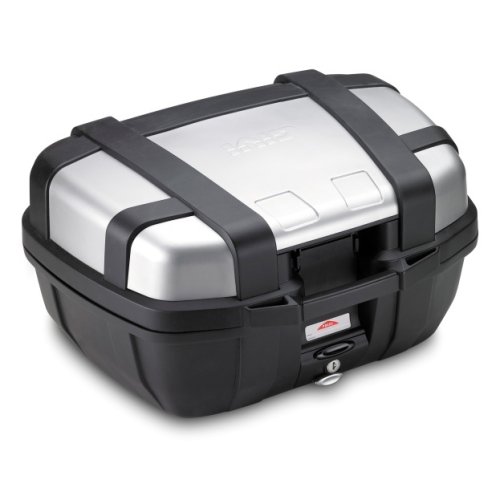 TRK52N kufr GIVI Trekker černý se stříbrným hliníkovým víkem (Monokey), objem 52 ltr.