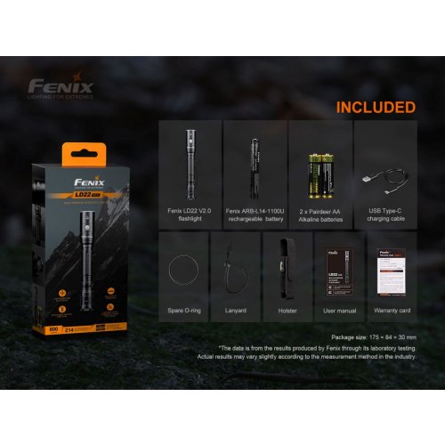 LED svítilna Fenix LD22 V2.0