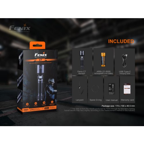 Nabíjecí svítilna Fenix C7