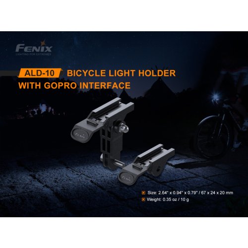 Adaptér Fenix ALD-10 pro cyklosvětla do GoPro montáže