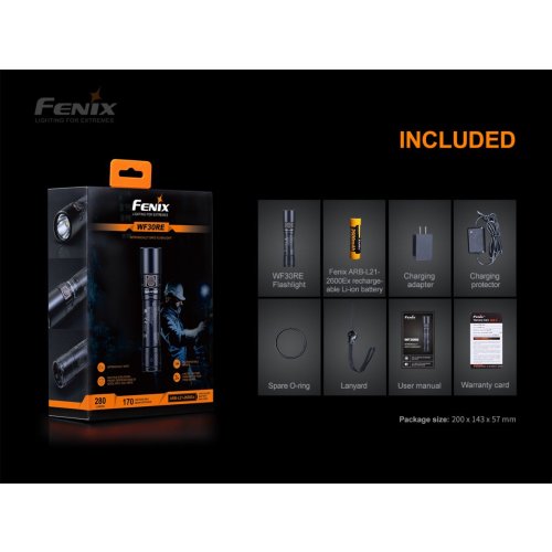 Nabíjecí ATEX svítilna Fenix WF30RE