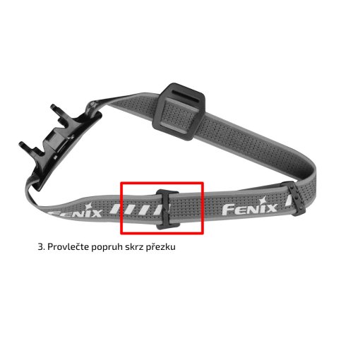 Sada černých popruhů AFH-02 pro čelovky Fenix