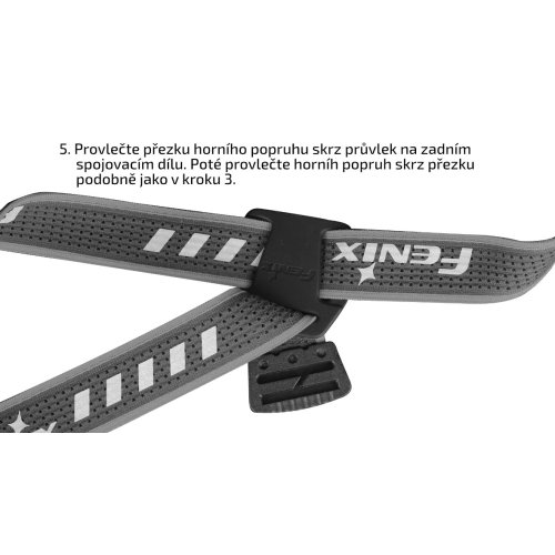 Sada černých popruhů AFH-02 pro čelovky Fenix