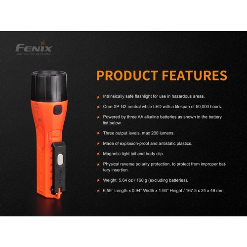 ATEX svítilna Fenix WF11E