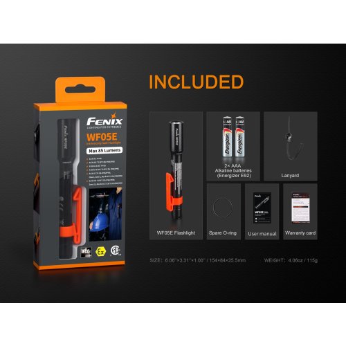 ATEX svítilna Fenix WF05E