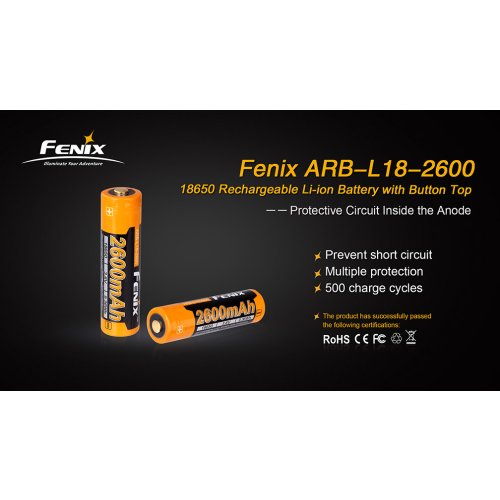 Dobíjecí baterie Fenix 18650 2600 mAh (Li-Ion)