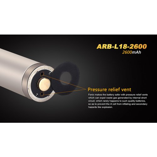 Dobíjecí baterie Fenix 18650 2600 mAh (Li-Ion)