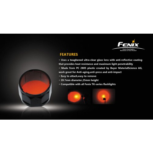 Červený filtr Fenix AOF-M