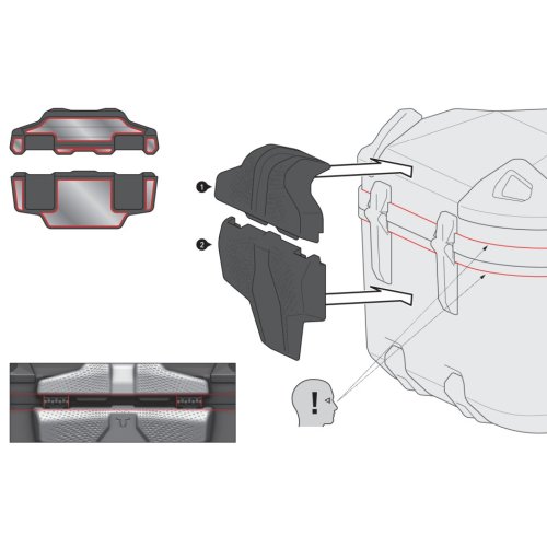 opěrka pro kufr DUSC XL- 55 litrů