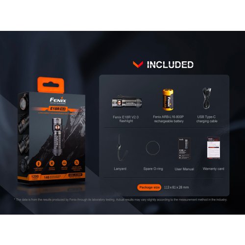 Nabíjecí baterka Fenix E18R V2.0
