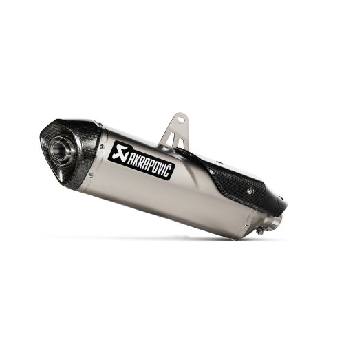Akrapovic Slip On exhaust system Silver. Triumph Tiger 900 Modelle (19-23).